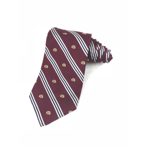 BROOKS BROTHERS BURGUNDY MEN/'S TIE IRREGULAR SEE DESCRIPTION NEW